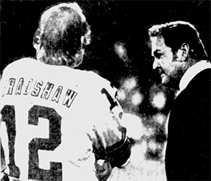 Terry Bradshaw and Chuck Noll Pittsburgh Press photo