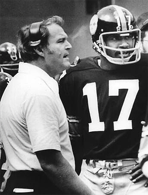 Joe Gilliam with Chuck Noll media photo